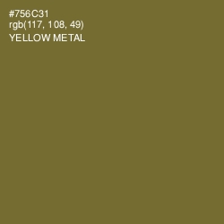 #756C31 - Yellow Metal Color Image